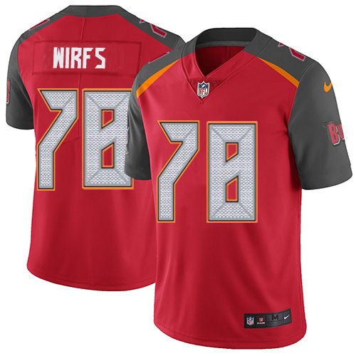 Nike Buccaneers #78 Tristan Wirfs Red Team Color Youth Stitched NFL Vapor Untouchable Limited Jersey